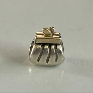 Authentic RETIRED Pandora Purse Handbag 14k ALE 925 bead. Free Ship!